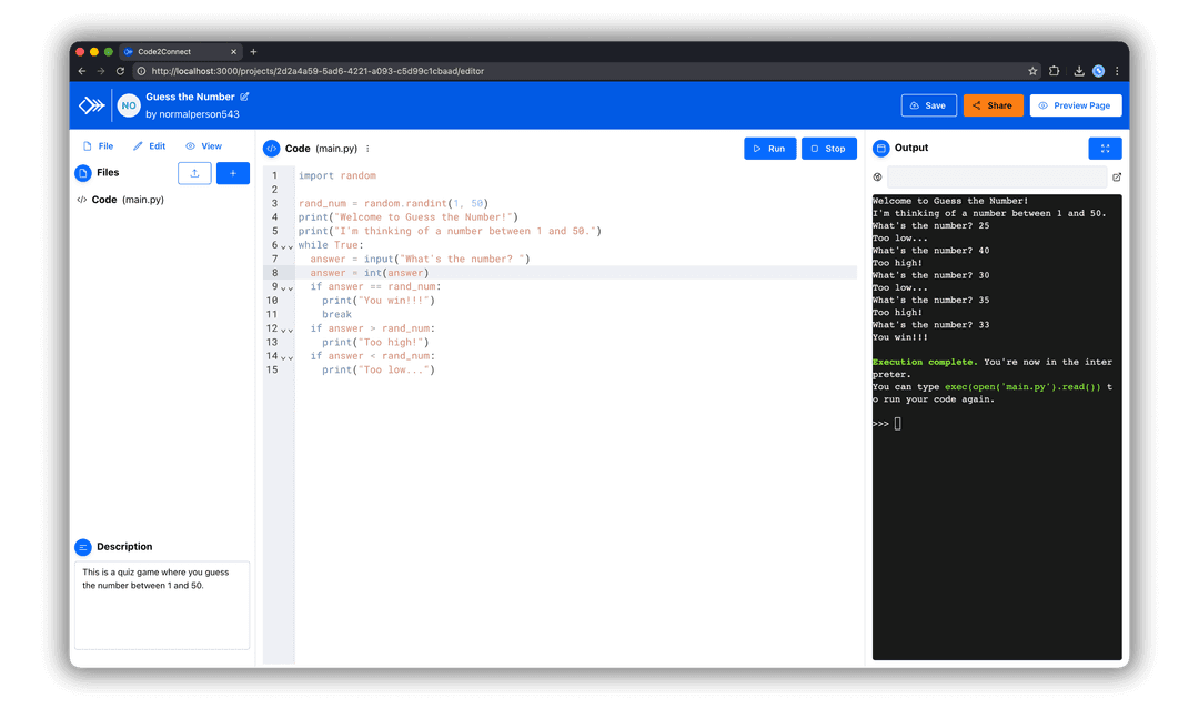 Code2Connect IDE